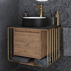 Grossman Мебель для ванной Винтаж 70 GR-4040BW веллингтон/металл золото – фотография-4